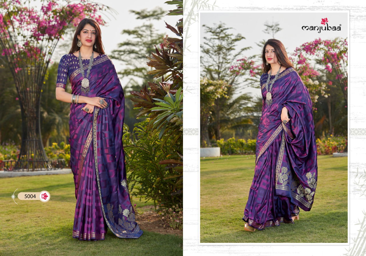 Manjubaa Mahilam Silk Latest Fancy Festive Wear Designer 
 Banarsi Soft Silk Saree Collection